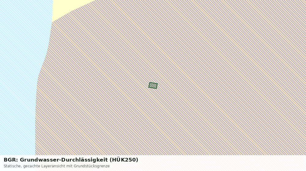Statische Kartenansicht: BGR: Grundwasser-Durchlässigkeit (HÜK250)