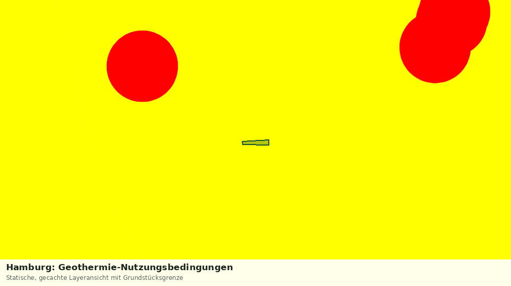 Statische Kartenansicht: Hamburg: Geothermie-Nutzungsbedingungen