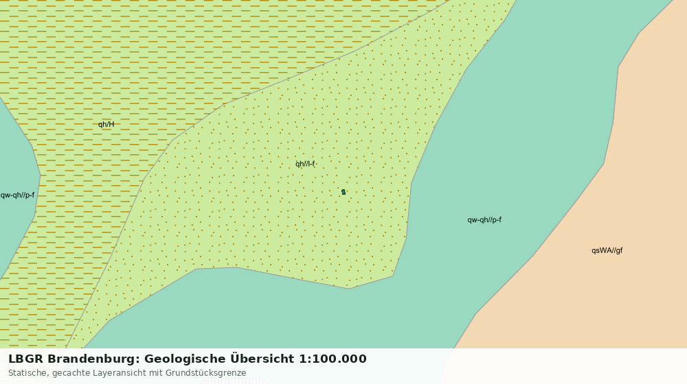 Statische Kartenansicht: LBGR Brandenburg: Geologische Übersicht 1:100.000