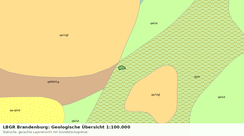 Statische Kartenansicht: LBGR Brandenburg: Geologische Übersicht 1:100.000