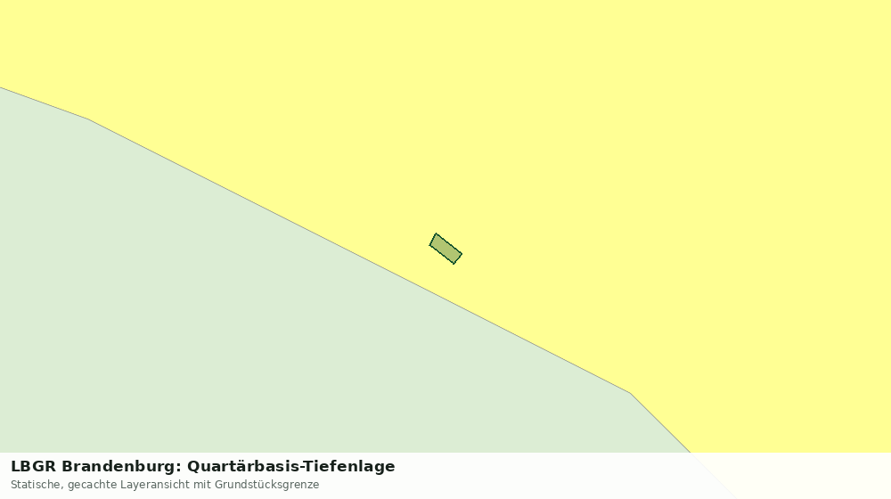 Statische Kartenansicht: LBGR Brandenburg: Quartärbasis-Tiefenlage