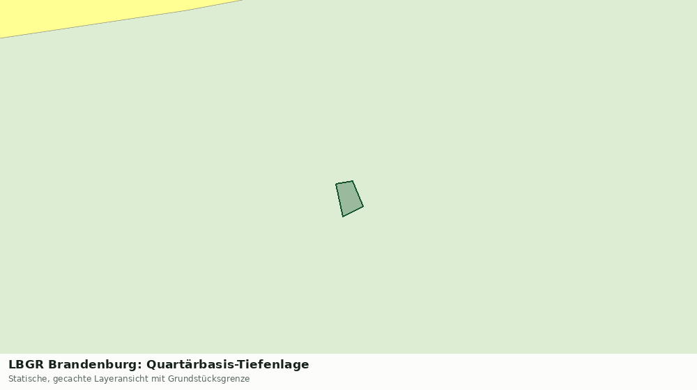 Statische Kartenansicht: LBGR Brandenburg: Quartärbasis-Tiefenlage