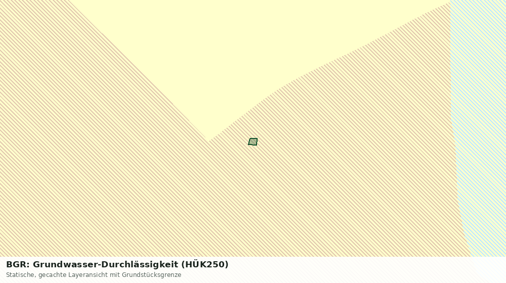 Statische Kartenansicht: BGR: Grundwasser-Durchlässigkeit (HÜK250)