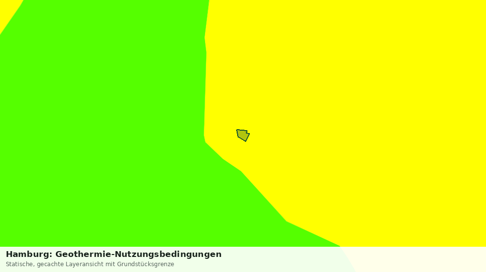 Statische Kartenansicht: Hamburg: Geothermie-Nutzungsbedingungen