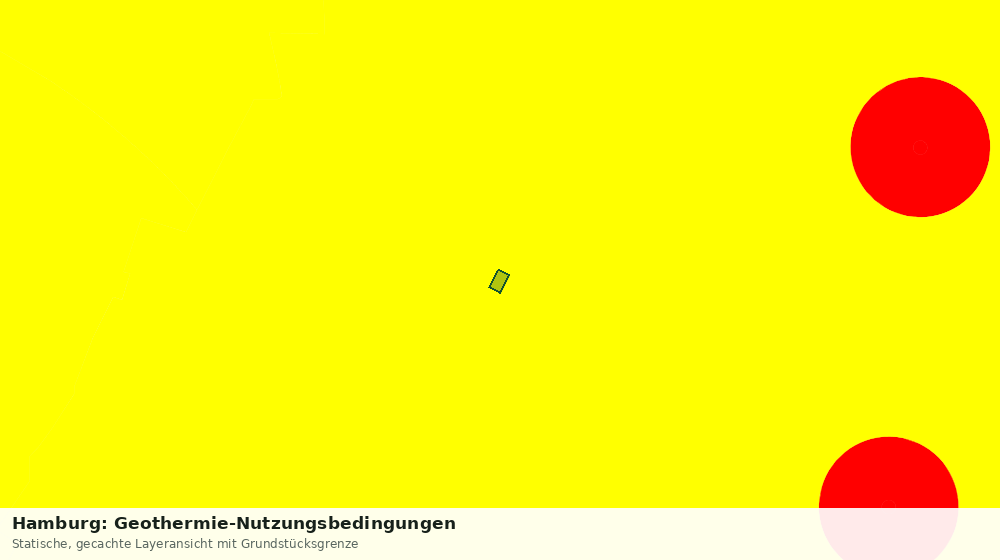 Statische Kartenansicht: Hamburg: Geothermie-Nutzungsbedingungen