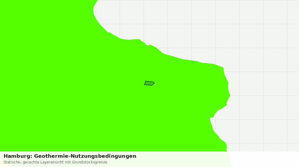 Statische Kartenansicht: Hamburg: Geothermie-Nutzungsbedingungen