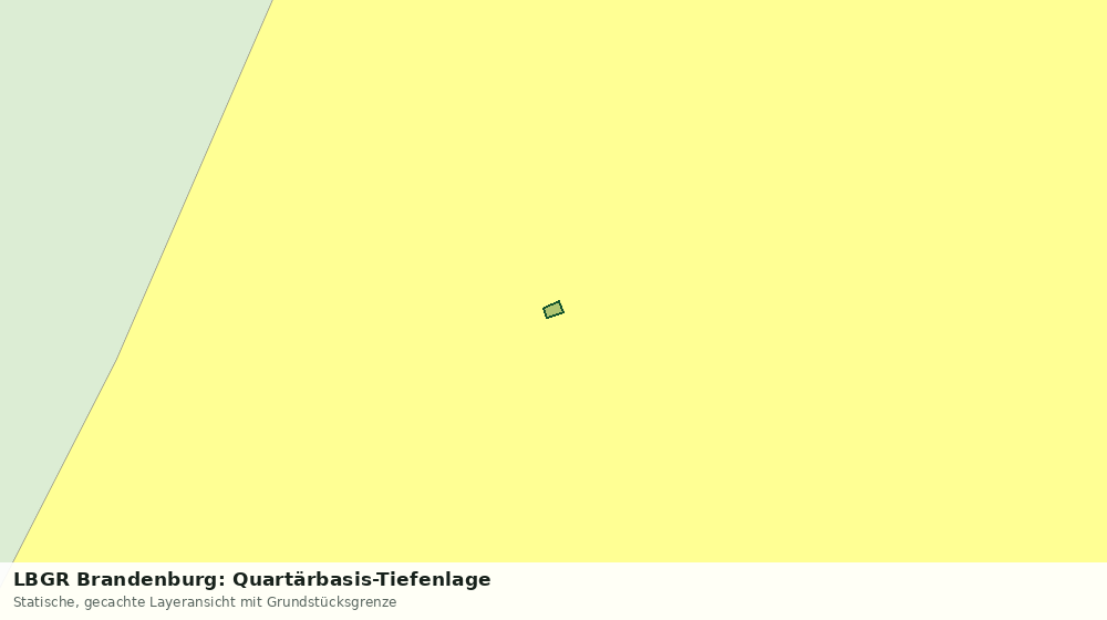 Statische Kartenansicht: LBGR Brandenburg: Quartärbasis-Tiefenlage