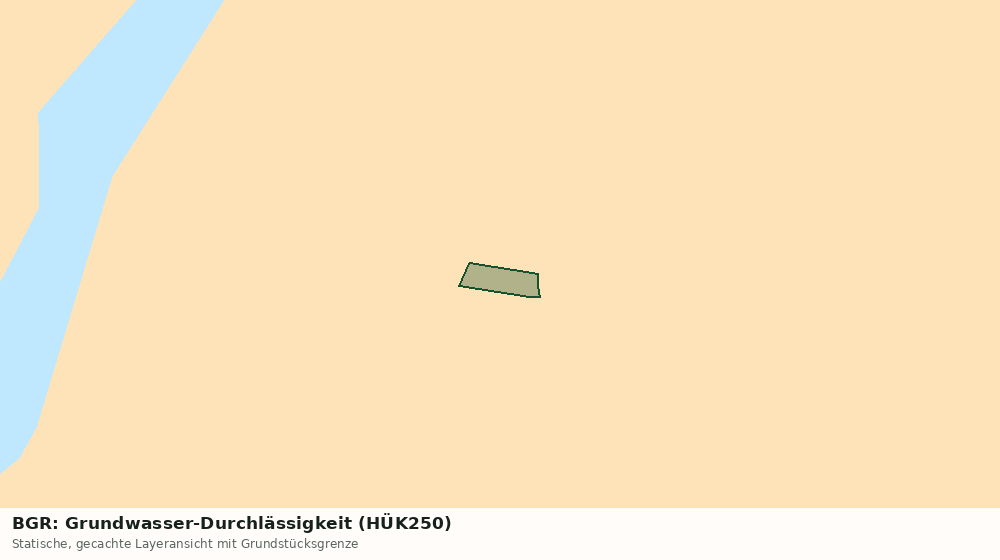 Statische Kartenansicht: BGR: Grundwasser-Durchlässigkeit (HÜK250)