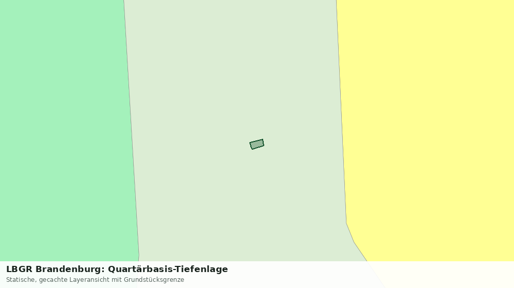 Statische Kartenansicht: LBGR Brandenburg: Quartärbasis-Tiefenlage