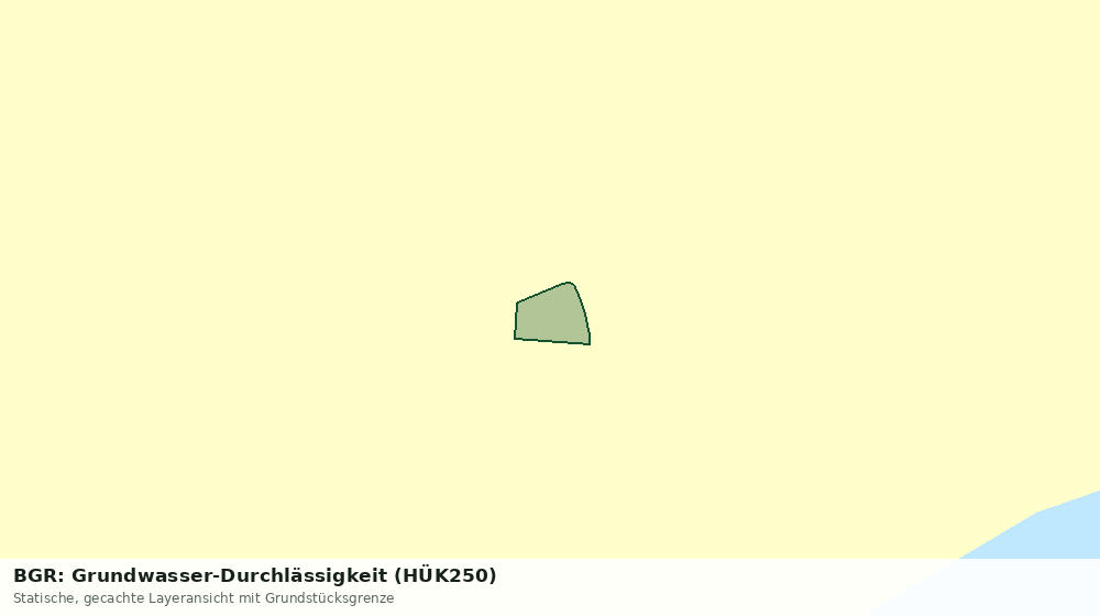 Statische Kartenansicht: BGR: Grundwasser-Durchlässigkeit (HÜK250)
