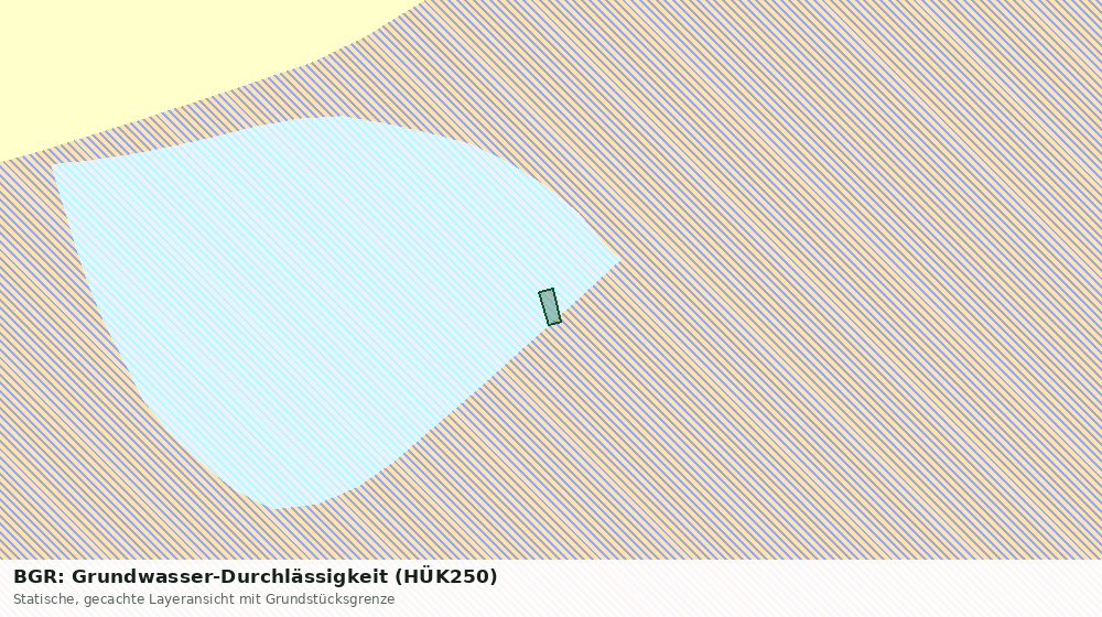 Statische Kartenansicht: BGR: Grundwasser-Durchlässigkeit (HÜK250)