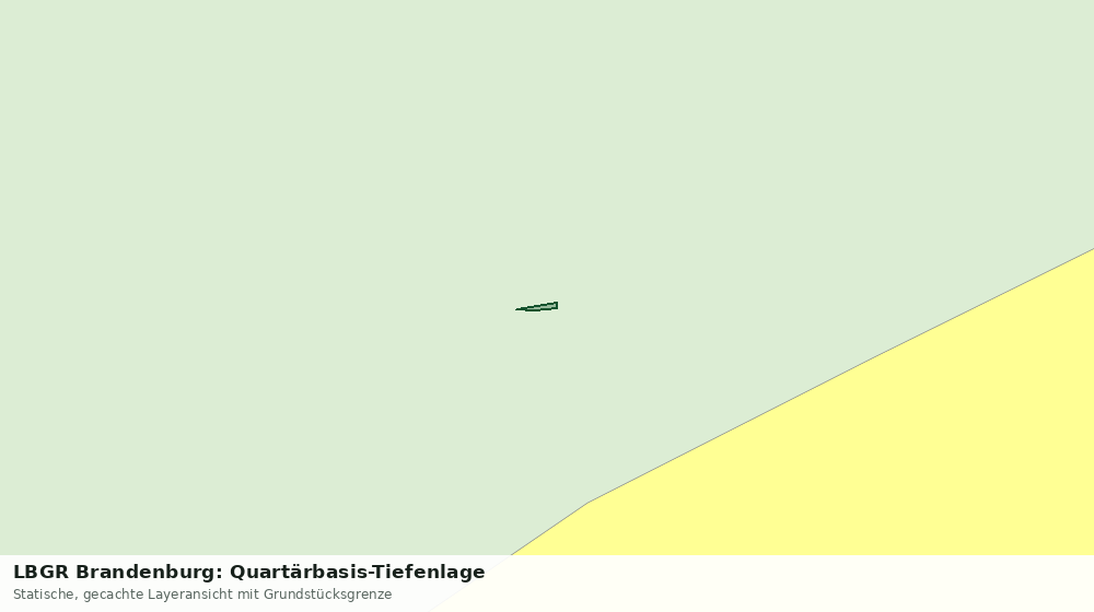 Statische Kartenansicht: LBGR Brandenburg: Quartärbasis-Tiefenlage