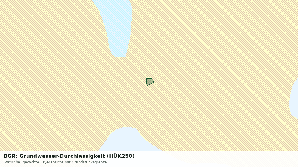 Statische Kartenansicht: BGR: Grundwasser-Durchlässigkeit (HÜK250)