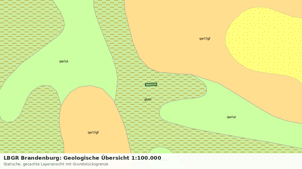 Statische Kartenansicht: LBGR Brandenburg: Geologische Übersicht 1:100.000