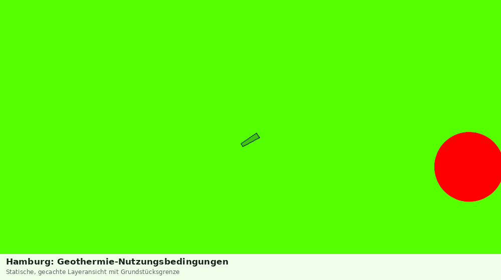 Statische Kartenansicht: Hamburg: Geothermie-Nutzungsbedingungen
