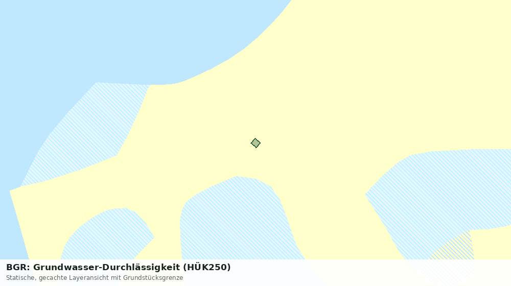 Statische Kartenansicht: BGR: Grundwasser-Durchlässigkeit (HÜK250)
