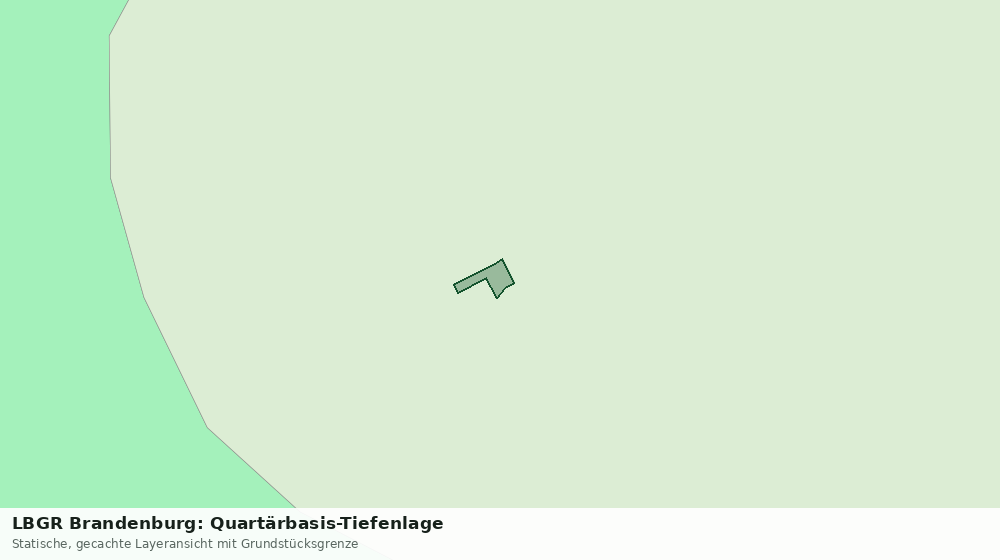 Statische Kartenansicht: LBGR Brandenburg: Quartärbasis-Tiefenlage