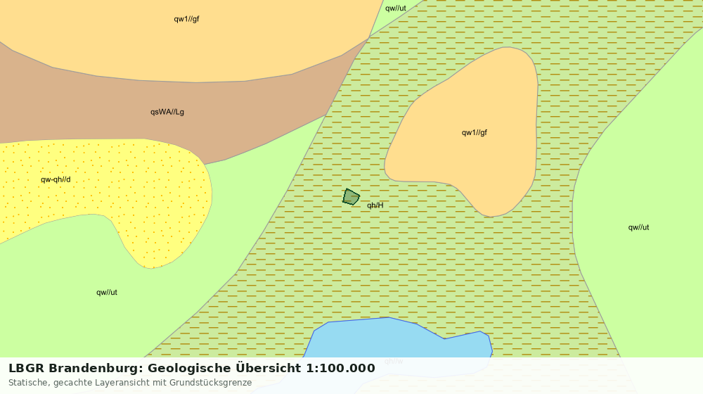 Statische Kartenansicht: LBGR Brandenburg: Geologische Übersicht 1:100.000