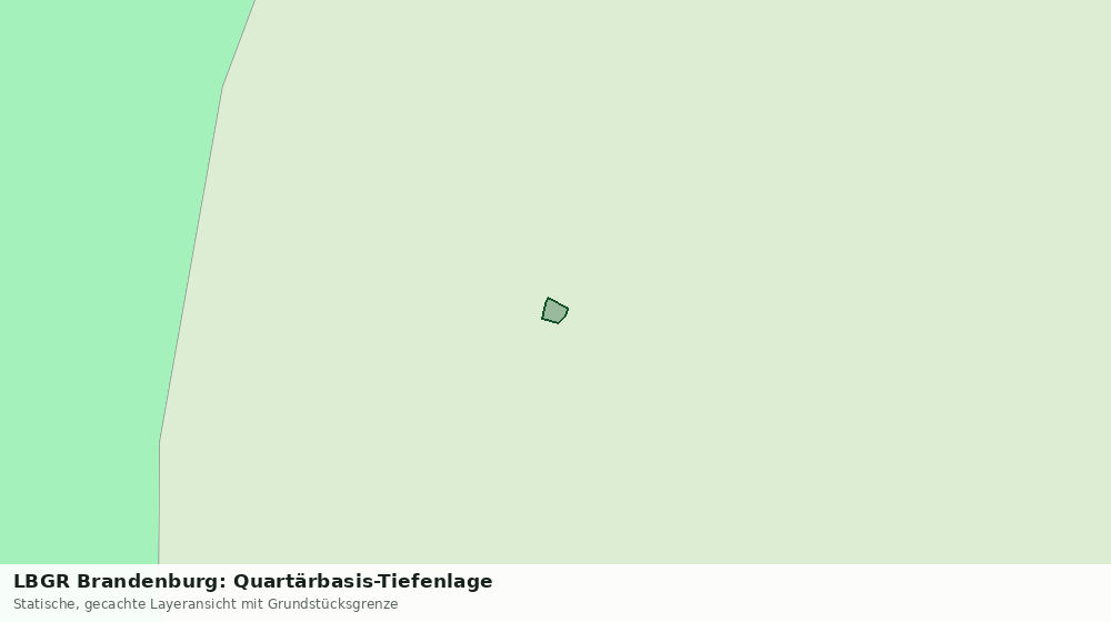 Statische Kartenansicht: LBGR Brandenburg: Quartärbasis-Tiefenlage