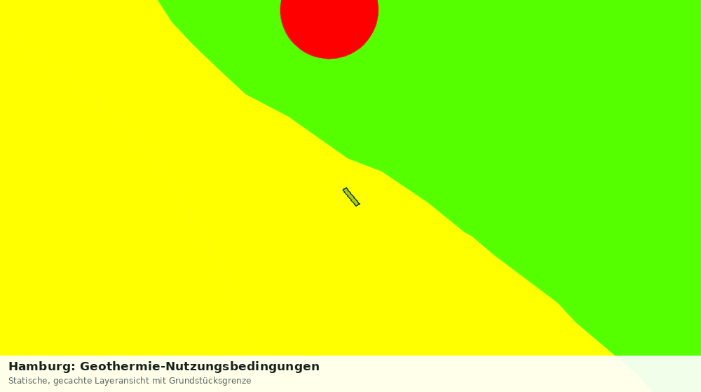 Statische Kartenansicht: Hamburg: Geothermie-Nutzungsbedingungen