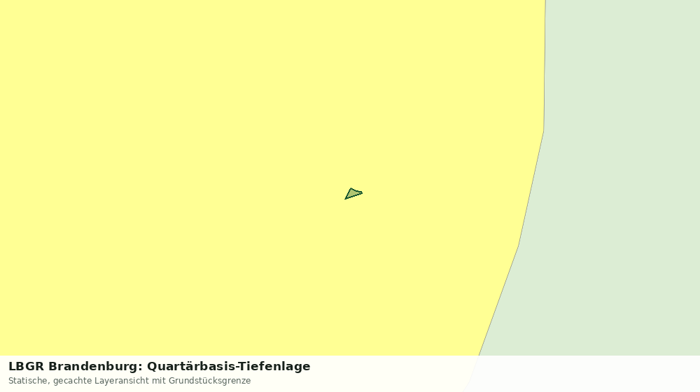 Statische Kartenansicht: LBGR Brandenburg: Quartärbasis-Tiefenlage