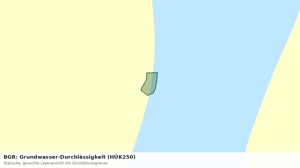 Statische Kartenansicht: BGR: Grundwasser-Durchlässigkeit (HÜK250)