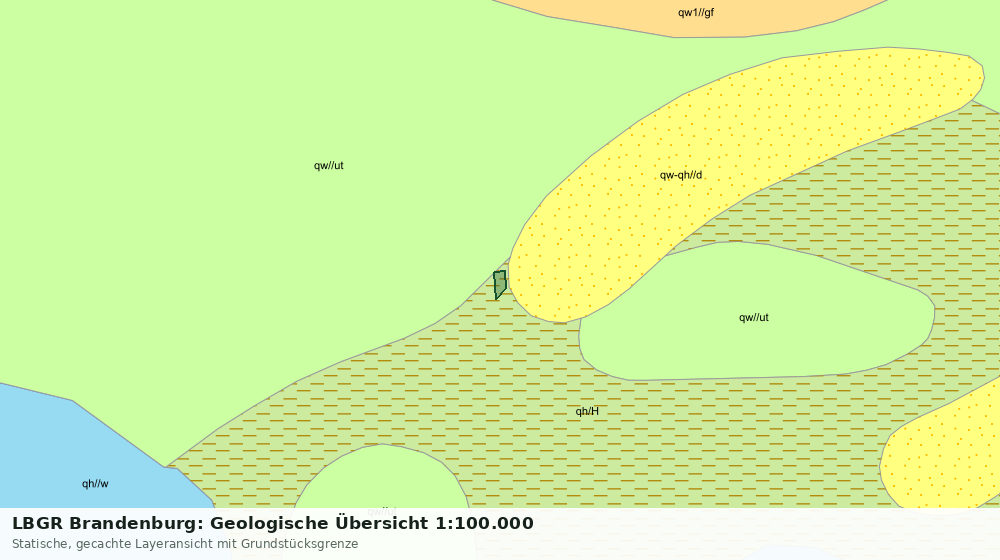 Statische Kartenansicht: LBGR Brandenburg: Geologische Übersicht 1:100.000