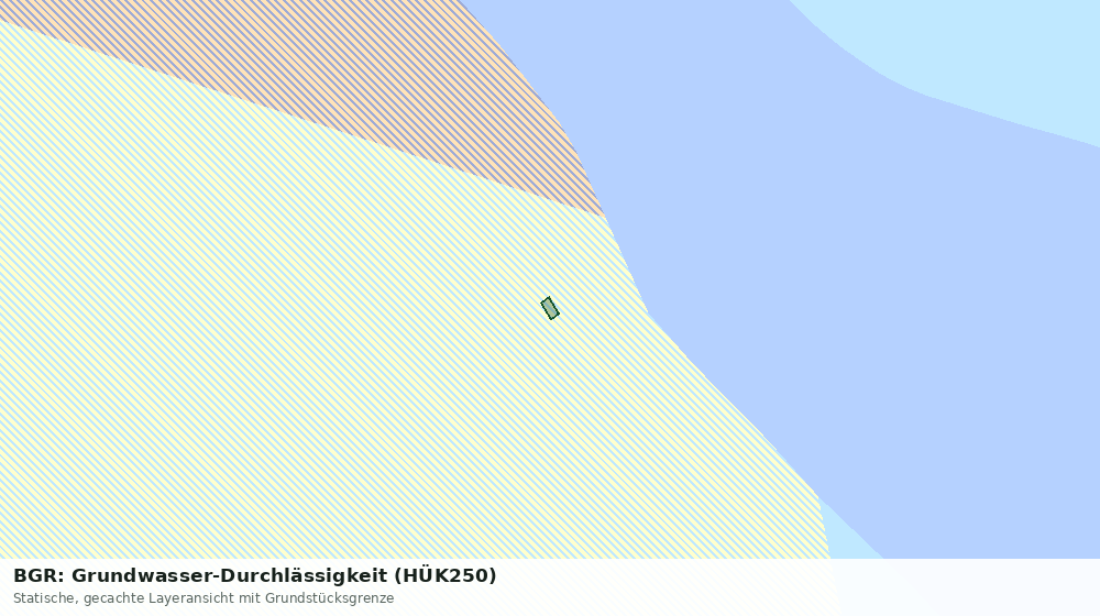 Statische Kartenansicht: BGR: Grundwasser-Durchlässigkeit (HÜK250)