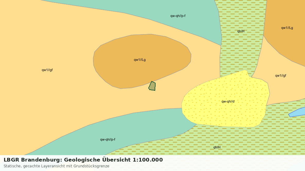 Statische Kartenansicht: LBGR Brandenburg: Geologische Übersicht 1:100.000