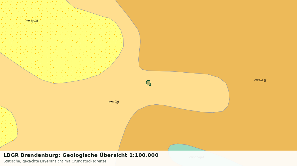 Statische Kartenansicht: LBGR Brandenburg: Geologische Übersicht 1:100.000