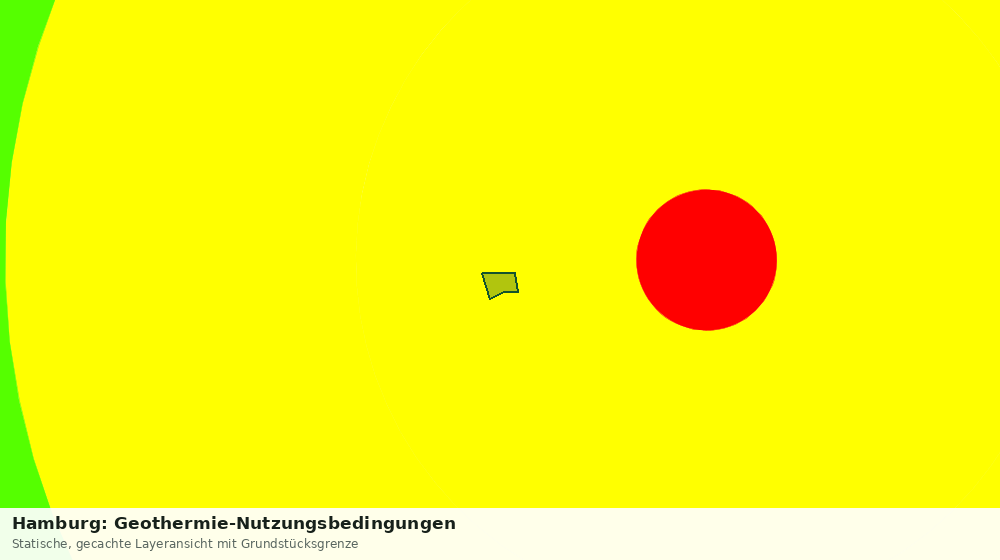 Statische Kartenansicht: Hamburg: Geothermie-Nutzungsbedingungen