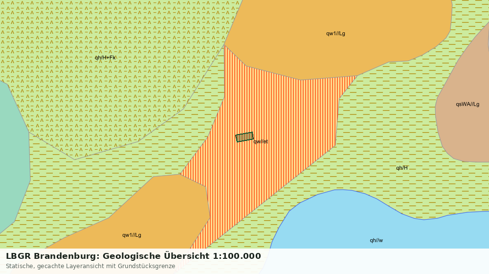 Statische Kartenansicht: LBGR Brandenburg: Geologische Übersicht 1:100.000