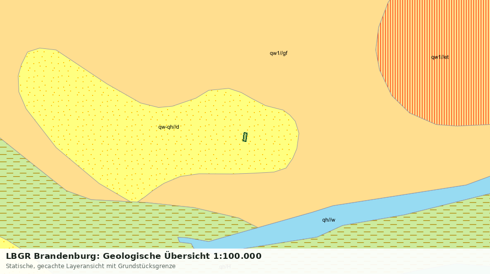 Statische Kartenansicht: LBGR Brandenburg: Geologische Übersicht 1:100.000