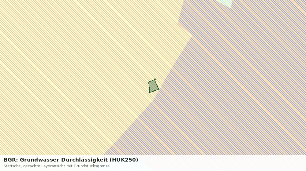 Statische Kartenansicht: BGR: Grundwasser-Durchlässigkeit (HÜK250)