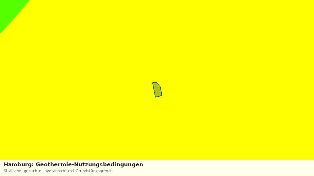 Statische Kartenansicht: Hamburg: Geothermie-Nutzungsbedingungen