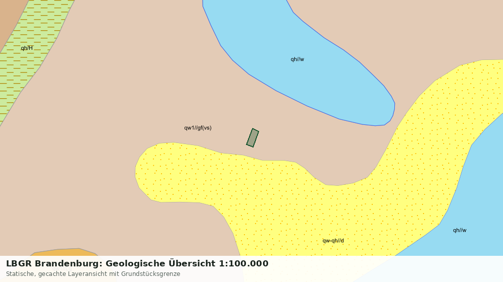 Statische Kartenansicht: LBGR Brandenburg: Geologische Übersicht 1:100.000