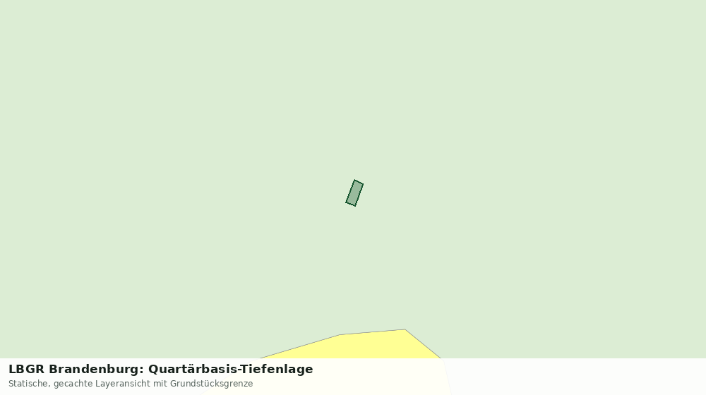 Statische Kartenansicht: LBGR Brandenburg: Quartärbasis-Tiefenlage