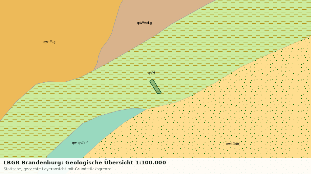 Statische Kartenansicht: LBGR Brandenburg: Geologische Übersicht 1:100.000