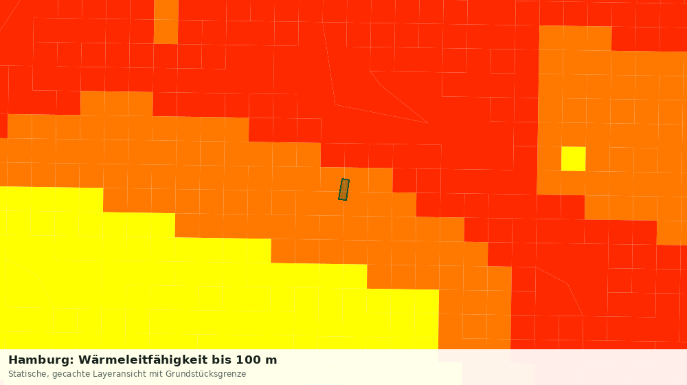 Statische Kartenansicht: Hamburg: Wärmeleitfähigkeit bis 100 m