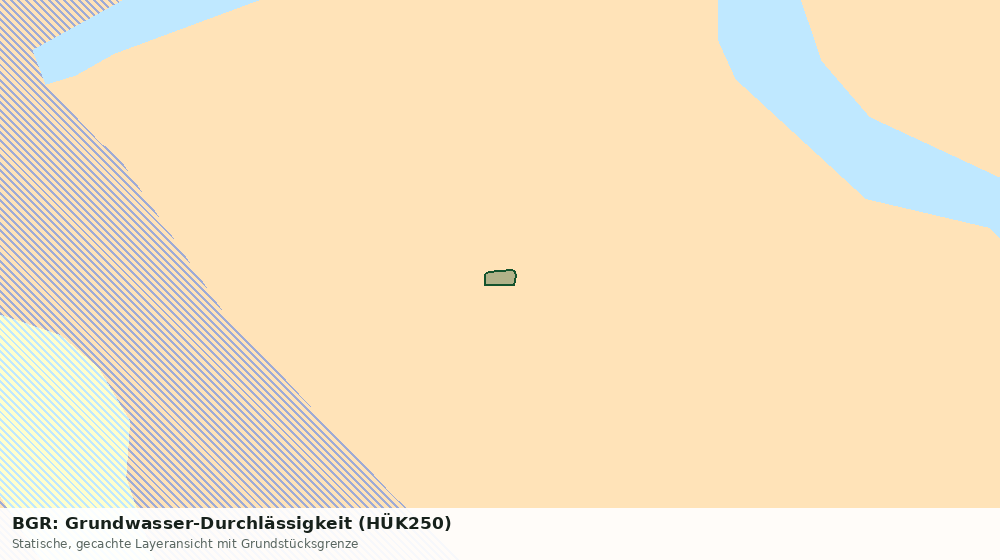 Statische Kartenansicht: BGR: Grundwasser-Durchlässigkeit (HÜK250)