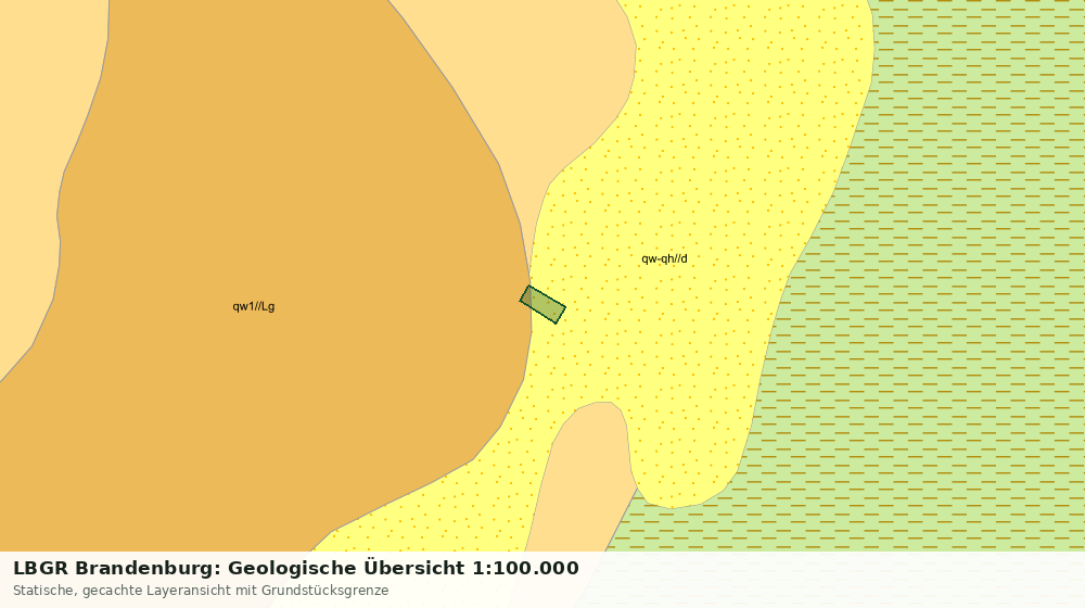 Statische Kartenansicht: LBGR Brandenburg: Geologische Übersicht 1:100.000
