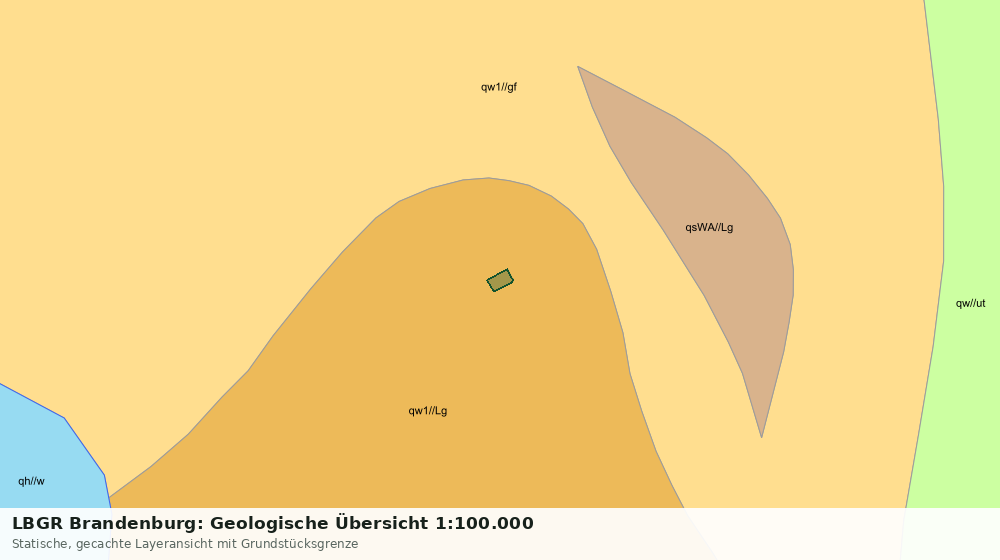 Statische Kartenansicht: LBGR Brandenburg: Geologische Übersicht 1:100.000