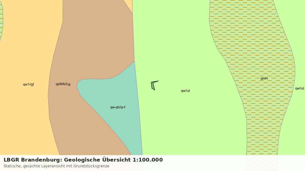 Statische Kartenansicht: LBGR Brandenburg: Geologische Übersicht 1:100.000