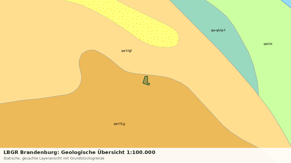 Statische Kartenansicht: LBGR Brandenburg: Geologische Übersicht 1:100.000