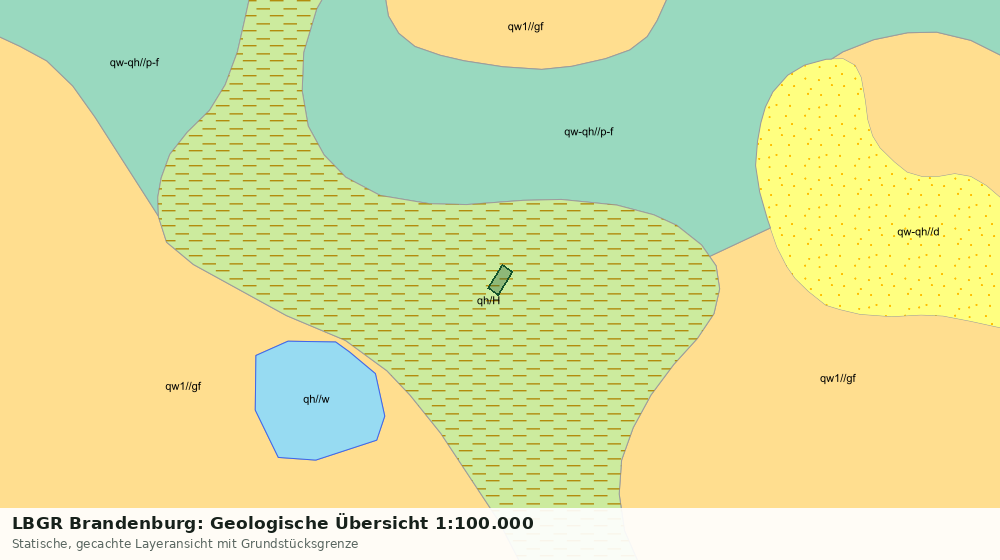 Statische Kartenansicht: LBGR Brandenburg: Geologische Übersicht 1:100.000