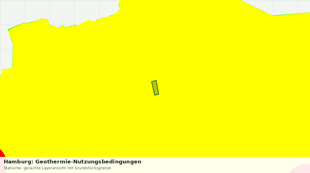 Statische Kartenansicht: Hamburg: Geothermie-Nutzungsbedingungen