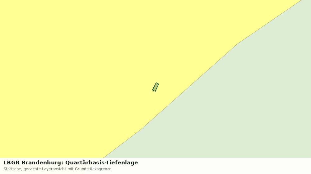 Statische Kartenansicht: LBGR Brandenburg: Quartärbasis-Tiefenlage