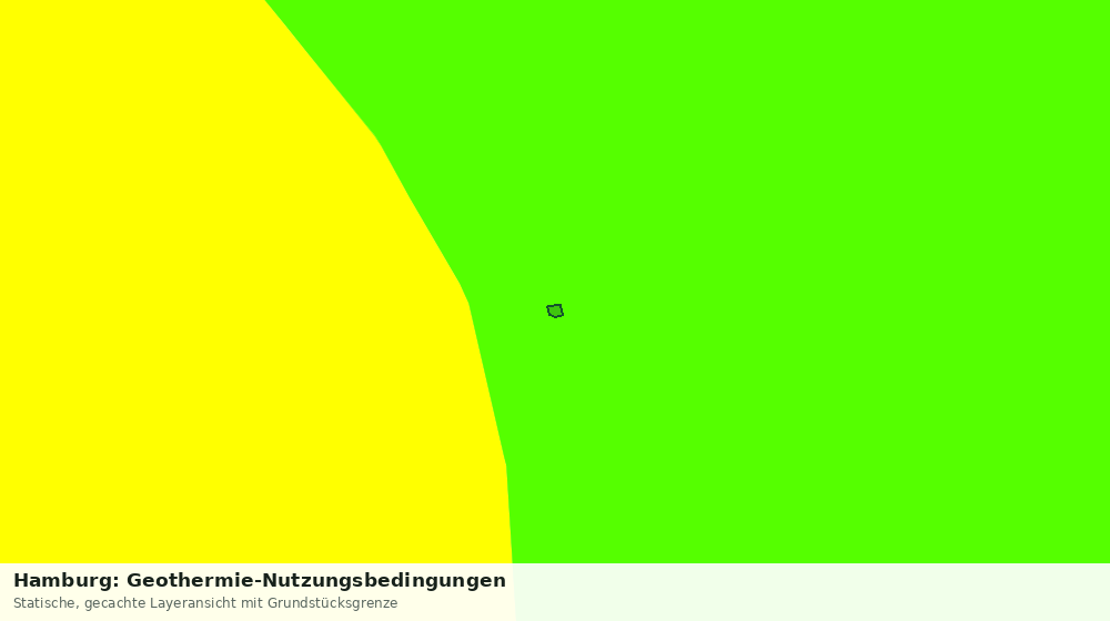 Statische Kartenansicht: Hamburg: Geothermie-Nutzungsbedingungen