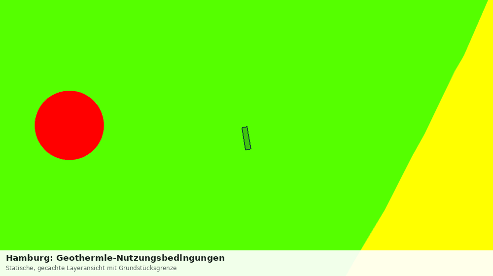 Statische Kartenansicht: Hamburg: Geothermie-Nutzungsbedingungen