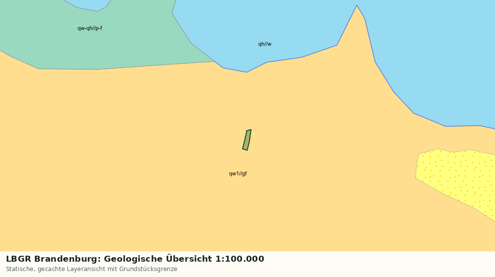 Statische Kartenansicht: LBGR Brandenburg: Geologische Übersicht 1:100.000